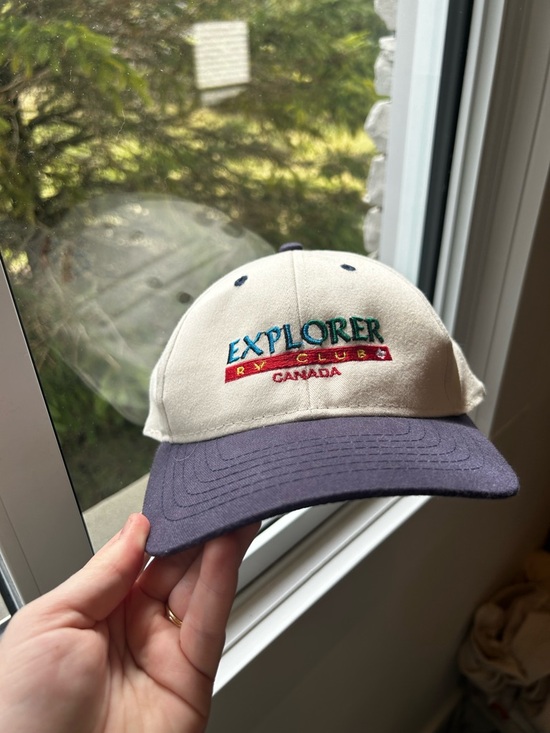 AJM International Other - Vintage 90s Explorer RV Club Canada Embroidered Baseball Cap 100% Cotton NWOT